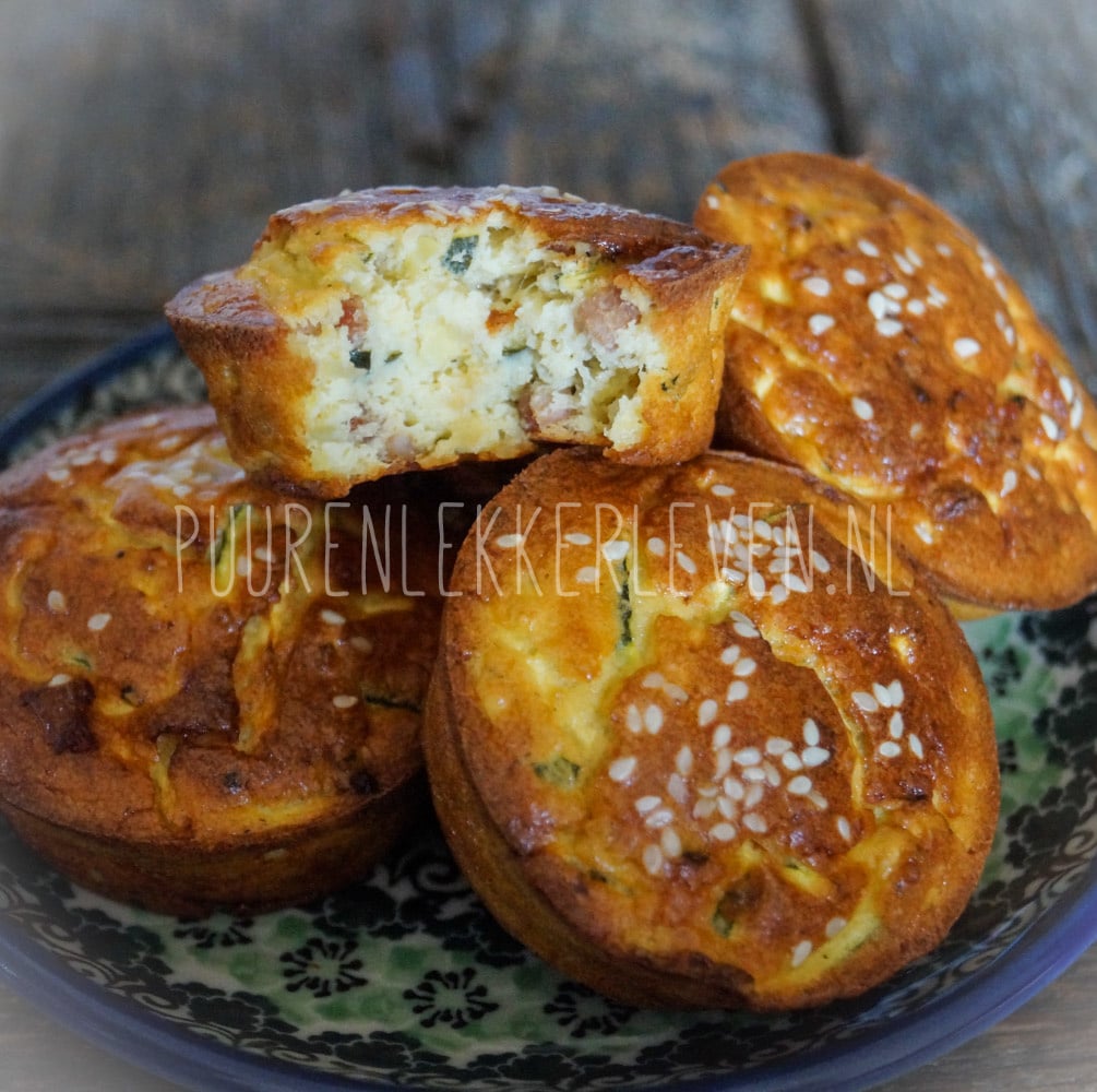 spekmuffin1 Courgette - Spek Broodjes