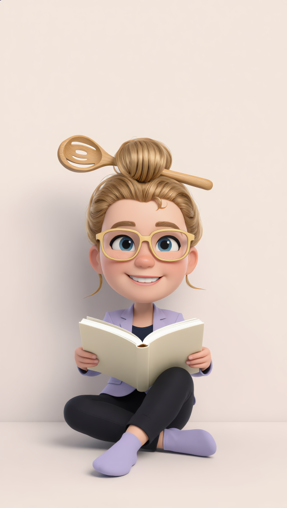 Mandy met boek